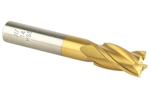 HSS 4 AĞIZLI TİTAN PARMAK FREZE 3 mm / 32 mm ARASI TÜM ÖLÇÜLER