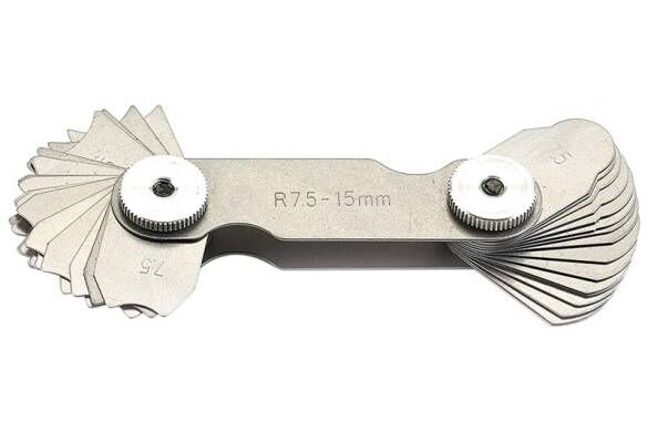RADIUS MASTARI 1 * 7 * 0.5 mm - 15,5 * 25 * 0,5 mm ARASI TÜM ÖLÇÜLER 7.5 * 15 * 0.5 mm
