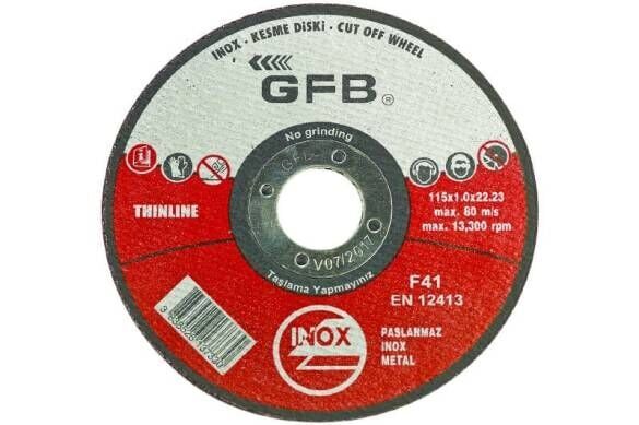 İNOX KESİCİ TAŞI 115 mm 180 mm ARASI TÜM ÖLÇÜLER 180 * 1 İNOX
