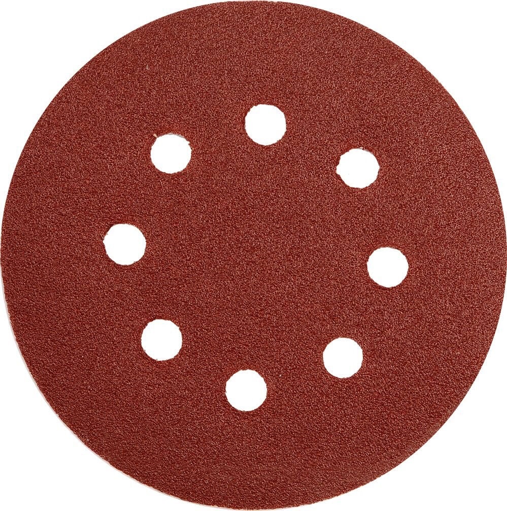 125mm Cırtlı Disk Zımpara 8 Delikli NK Aluminyum Oksit