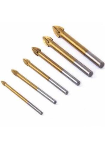 CAM - SERAMİK DELME ÜNİVERSAL MATKAP UCU 4 mm / 14 mm ARASI TÜM ÖLÇÜLER 6 mm
